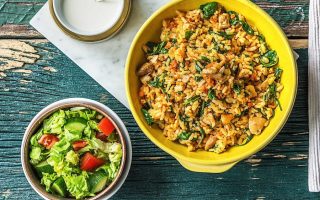 Baked Chicken and Chorizo Risotto from Hello Fresh