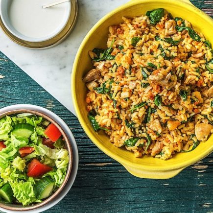 Baked Chicken and Chorizo Risotto from Hello Fresh